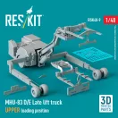 ResKit MHU-83 D/E Late lift truck UPPER loading position (3D Printed model kit)