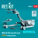 ResKit MHU-83 D/E Late lift truck UPPER loading position (3D Printed model kit)