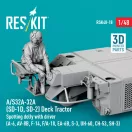 ResKit A/S32A-32A (SD-1D, SD-2) Deck Tractor Spotting dolly with driver (A-6, AV-8B, F-14, F/A-18, EA-6B, S-3, UH-60, CH-53, SH-3) (3D Printed model kit)