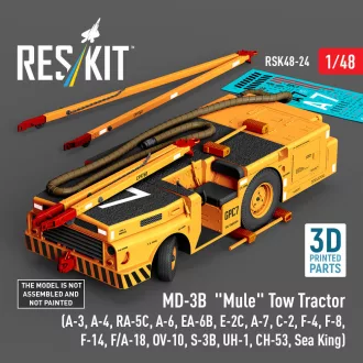   ResKit MD-3B Mule Tow Tractor (A-3, A-4, RA-5C, A-6, EA-6B, E-2C, A-7, C-2, F-4, F-8, F-14, F/A-18, OV-10, S-3B, UH-1, CH-53, Sea King) (3D Printed model kit)