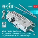 ResKit MD-3B Mule Tow Tractor (A-3, A-4, RA-5C, A-6, EA-6B, E-2C, A-7, C-2, F-4, F-8, F-14, F/A-18, OV-10, S-3B, UH-1, CH-53, Sea King) (3D Printed model kit)