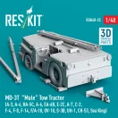 ResKit MD-3T Mule Tow Tractor (A-3, A-4, RA-5C, A-6, EA-6B, E-2C, A-7, C-2, F-4, F-8, F-14, F/A-18, OV-10, S-3B, UH-1, CH-53, Sea King) (3D Printed model kit)