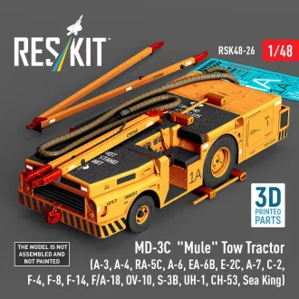   ResKit MD-3? Mule Tow Tractor (A-3, A-4, RA-5C, A-6, EA-6B, E-2C, A-7, C-2, F-4, F-8, F-14, F/A-18, OV-10, S-3B, UH-1, CH-53, Sea King) (3D Printed model kit)