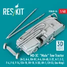 ResKit MD-3? Mule Tow Tractor (A-3, A-4, RA-5C, A-6, EA-6B, E-2C, A-7, C-2, F-4, F-8, F-14, F/A-18, OV-10, S-3B, UH-1, CH-53, Sea King) (3D Printed model kit)