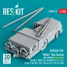 ResKit A/S32A-31A Mule Tow Tractor MSU-200 NAV (long version) (AV-8B, F-14B/D, F/A-18C/D/E/F/G, C-2, E-2?, EA-6B, S-3B, AH-1, UH-1, UH-60, CH-47, CH-53, SH-3) (3D Printed model kit)