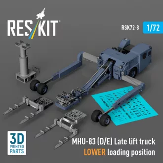   ResKit MHU-83 (D/E) Late lift truck LOWER loading position (3D Printed model kit)