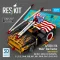 ResKit A/S32A-31A Mule Tow Tractor (short version) (AV-8B, F-14B/D, F/A-18C/D/E/F/G, C-2, E-2?, EA-6B, S-3B, AH-1, UH-1, UH-60, CH-47, CH-53, SH-3) (3D Printed model kit)