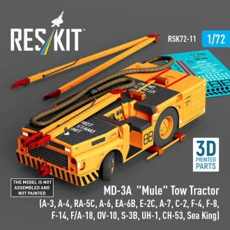   ResKit MD-3A Mule Tow Tractor (A-3, A-4, RA-5C, A-6, EA-6B, E-2C, A-7, C-2, F-4, F-8, F-14, F/A-18, OV-10, S-3B, UH-1, CH-53, Sea King) (3D Printed model kit)
