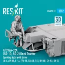 ResKit A/S32A-32A (SD-1D, SD-2) Deck Tractor Spotting dolly with driver (A-6, AV-8B, F-14, F/A-18, EA-6B, S-3, UH-60, CH-53, SH-3) (3D Printed model kit)