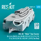 ResKit MD-3B Mule Tow Tractor (A-3, A-4, RA-5C, A-6, EA-6B, E-2C, A-7, C-2, F-4, F-8, F-14, F/A-18, OV-10, S-3B, UH-1, CH-53, Sea King) (3D Printed model kit)