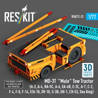   ResKit MD-3T Mule Tow Tractor (A-3, A-4, RA-5C, A-6, EA-6B, E-2C, A-7, C-2, F-4, F-8, F-14, F/A-18, OV-10, S-3B, UH-1, CH-53, Sea King) (3D Printed model kit)