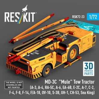   ResKit MD-3? Mule Tow Tractor (A-3, A-4, RA-5C, A-6, EA-6B, E-2C, A-7, C-2, F-4, F-8, F-14, F/A-18, OV-10, S-3B, UH-1, CH-53, Sea King) (3D Printed model kit)