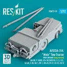ResKit A/S32A-31A Mule Tow Tractor MSU-200 NAV (long version) (AV-8B, F-14B/D, F/A-18C/D/E/F/G, C-2, E-2?, EA-6B, S-3B, AH-1, UH-1, UH-60, CH-47, CH-53, SH-3) (3D Printed model kit)