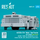 ResKit A/S32A-31A Mule Tow Tractor MSU-200 NAV (long version) (AV-8B, F-14B/D, F/A-18C/D/E/F/G, C-2, E-2?, EA-6B, S-3B, AH-1, UH-1, UH-60, CH-47, CH-53, SH-3) (3D Printed model kit)
