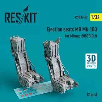   ResKit Ejection seats MB Mk.10Q for Mirage 2000B,D,N (2 pcs) (3D Printed)