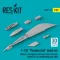 ResKit F-105 Thunderchief detail set (coolers, exit ejector, fuel vent mast, tail hook,ventral fin, air conditioning ram inlet) (3D Printed)