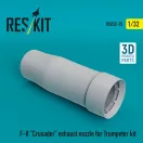 ResKit F-8 Crusader exhaust nozzle for Trumpeter kit (3D Printed)