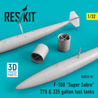 ResKit F-100 Super Sabre 275 & 335 gallon fuel tanks