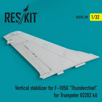   ResKit Vertical stabilizer for F-105G Thunderchief for Trumpeter 02202 kit