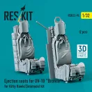ResKit Ejection seats for OV-10 Bronco (2 pcs) for Kitty Hawk/Zimimodel kit (3D Printed)