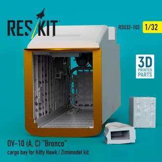   ResKit OV-10 (A,C) Bronco cargo bay for Kitty Hawk / Zimimodel kit (3D Printed)