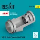 ResKit AH-1G Cobra exhaust for ICM kit (3D Printed)
