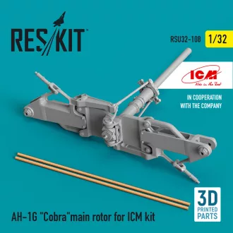 ResKit AH-1G Cobramain rotor for ICM kit (3D Printed)
