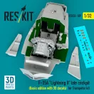 ResKit F-35A Lightning II late cockpit (Basic edition with 3D decals) for Trumpeter kit (3D Printed)