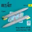 ResKit Mirage 2000 RPL 501/502 external fuel tanks 1700lt (2 pcs) (3D Printed)