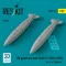 ResKit 150 gallon fuel tank AERO 1C USN & USMC for A-4 Skyhawk (2 pcs) (3D Printed)