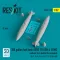 ResKit 300 gallon fuel tank AERO 1D USN & USMC (2 pcs) (without fin & bobtail fin included) (A-1, A-4, A-6, A-7, S-3, EA-6A) (3D Printed)