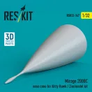 ResKit Mirage 2000C nose cone for Kitty Hawk / Zimimodel kit (3D Printed)