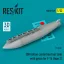 ResKit 300 Gallon centerline fuel tank with pylon for F-16 (A/B/C/D/E/F/I) (type 2) (1 pcs) (3D Printed)