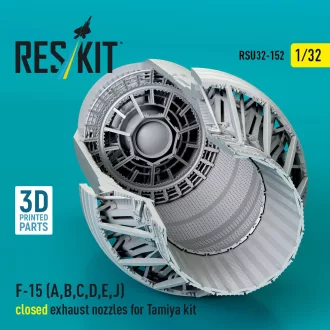   ResKit F?15 Eagle/Strike Eagle (A,B,C,D,E early,J) F100-PW-220 closed exhaust nozzles for Tamiya kit (3D Printed)