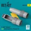 ResKit F-14D Tomcat open exhaust nozzles for Trumpeter kit (3D Printed)