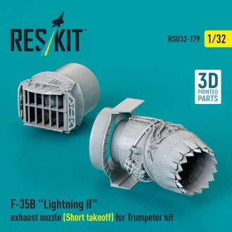   ResKit F-35B Lightning II exhaust nozzle (Short takeoff) for Trumpeter kit (3D printed)