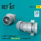 ResKit F-35B Lightning II exhaust nozzle (Short takeoff) for Trumpeter kit (3D printed)