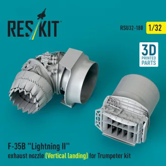   ResKit F-35B Lightning II exhaust nozzle (Vertical landing) for Trumpeter kit (3D printed)