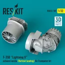 ResKit F-35B Lightning II exhaust nozzle (Vertical landing) for Trumpeter kit (3D printed)