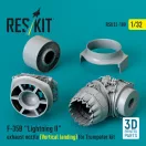 ResKit F-35B Lightning II exhaust nozzle (Vertical landing) for Trumpeter kit (3D printed)