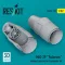 ResKit MiG-29 Fulcrum exhaust nozzles for Trumpeter kit (3D Printed)