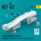 ResKit A-7D Corsair II air intakes, wheel bays, landing gears, wheels for Trumpeter kit (3D Printed)