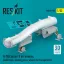 ResKit A-7D Corsair II air intakes, wheel bays, landing gears, wheels for Trumpeter kit (3D Printed)