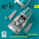 ResKit A-7E Corsair II early cockpit (Basic edition with 3D decals) for Trumpeter kit (3D Printed)