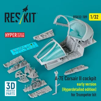   ResKit A-7E Corsair II early cockpit (Hyperdetailed edition) for Trumpeter kit (3D Printed)