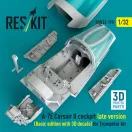 ResKit A-7E Corsair II late cockpit (Basic edition with 3D decals) for Trumpeter kit (3D Printed)