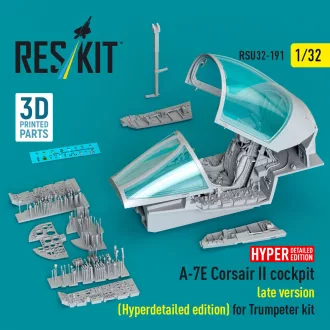   ResKit A-7E Corsair II late cockpit (Hyperdetailed edition) for Trumpeter kit (3D Printed)