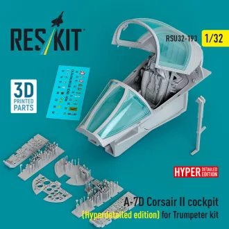   ResKit A-7D Corsair II cockpit (Hyperdetailed edition) for Trumpeter kit (3D Printed)