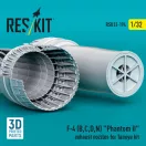 ResKit F-4 (B, C, D, N) Phantom II exhaust nozzles for Tamiya kit (3d Printed)