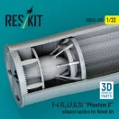 ResKit F-4 (E, J, F, G, S) Phantom II exhaust nozzles for Revell kit (3D Printed)
